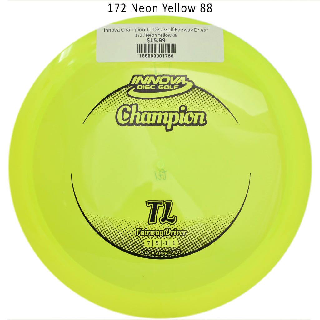 innova-champion-tl-disc-golf-fairway-driver 172 Neon Yellow 88 