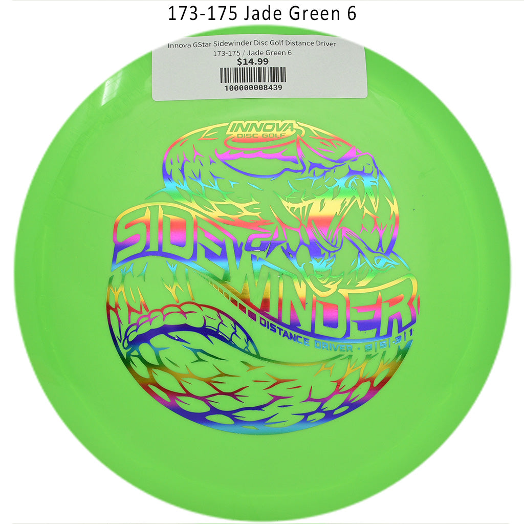 innova-gstar-sidewinder-disc-golf-distance-driver 173-175 Jade Green 6 