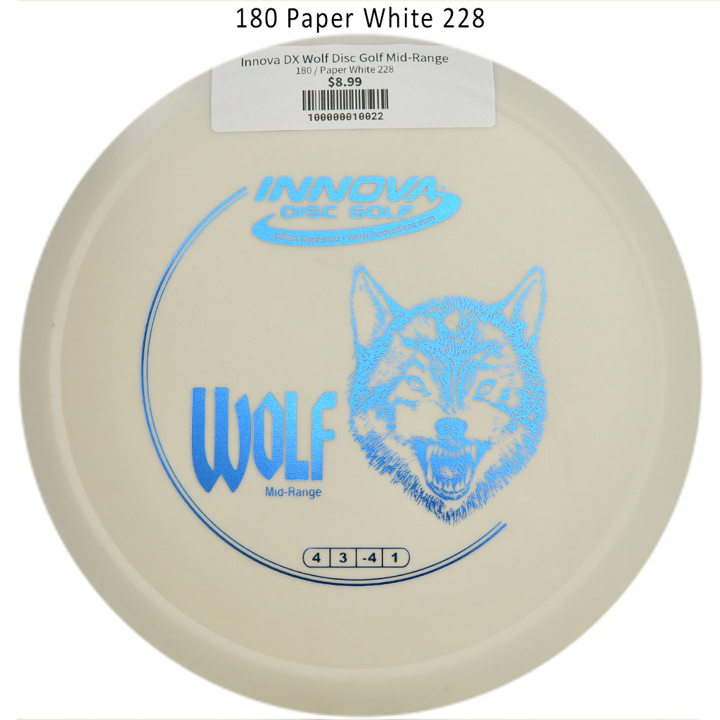 innova-dx-wolf-disc-golf-mid-range 180 Paper White 228 