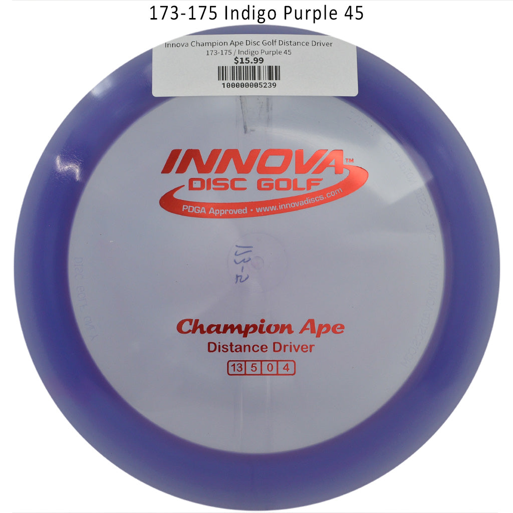 innova-champion-ape-disc-golf-distance-driver 173-175 Indigo Purple 45 