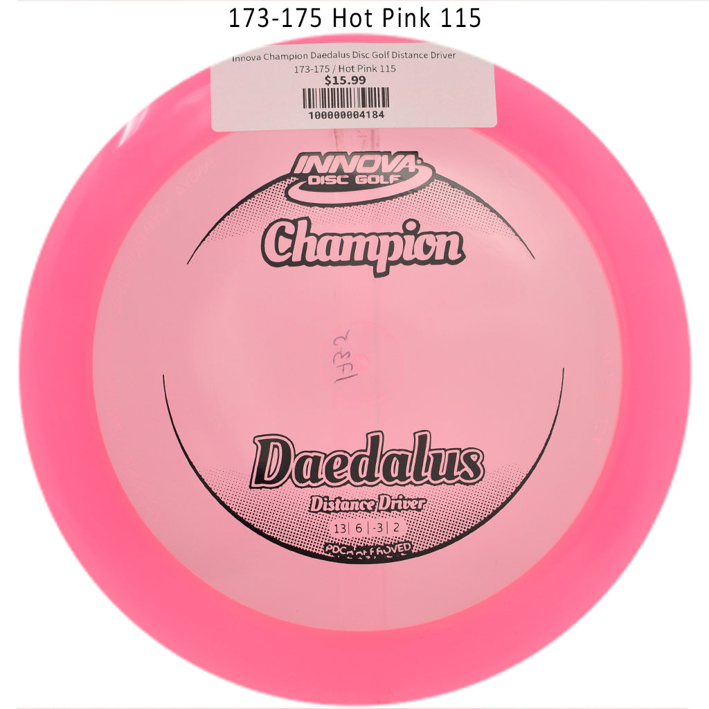 innova-champion-daedalus-disc-golf-distance-driver 173-175 Hot Pink 115