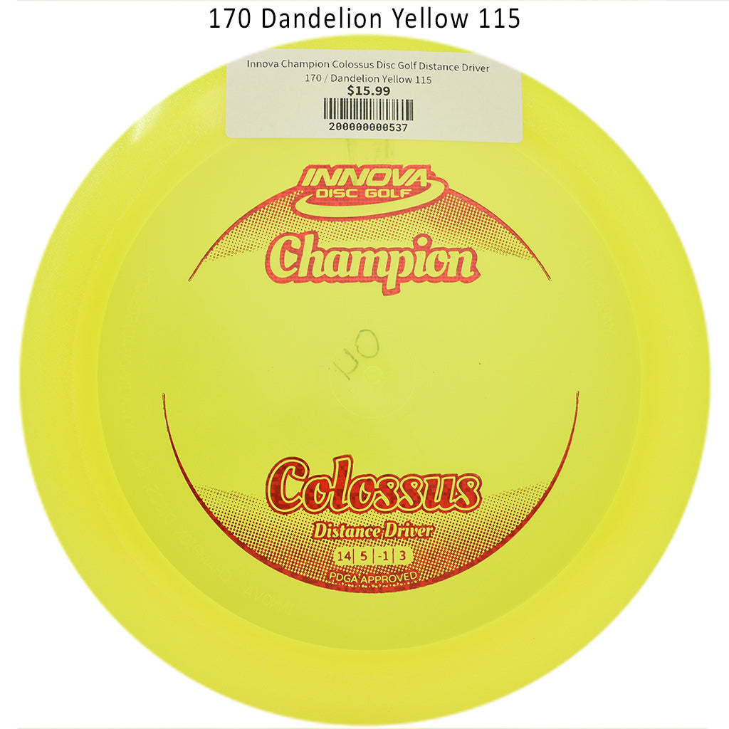 innova-champion-colossus-disc-golf-distance-driver 170 Dandelion Yellow 115
