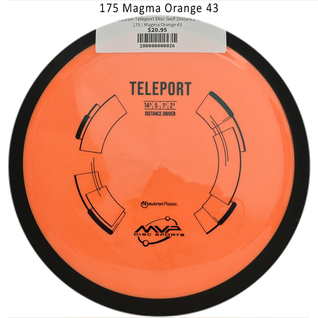 mvp-neutron-teleport-disc-golf-distance-driver 175 Magma Orange 43 