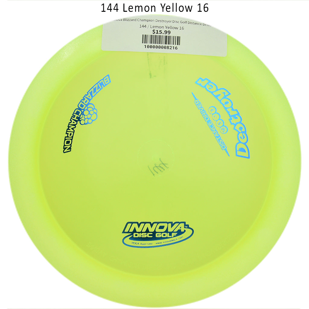 innova-blizzard-champion-destroyer-disc-golf-distance-driver 144 Lemon Yellow 16 