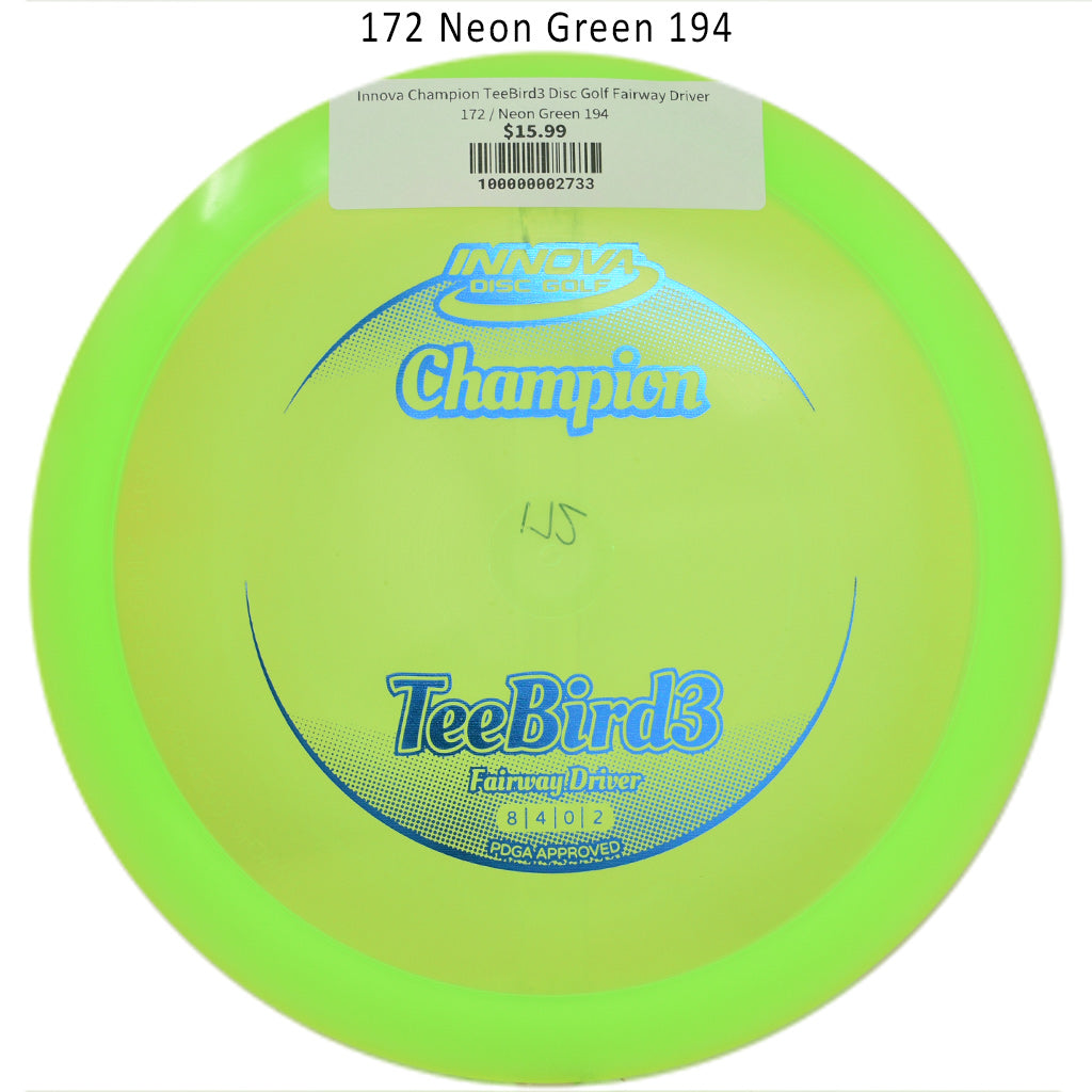innova-champion-teebird3-disc-golf-fairway-driver 172 Neon Green 194