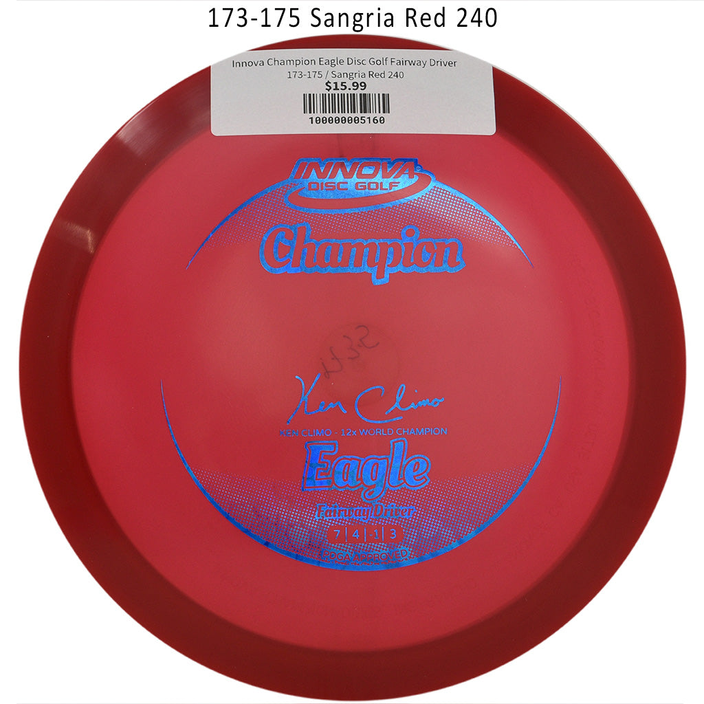 innova-champion-eagle-disc-golf-fairway-driver 173-175 Sangria Red 240