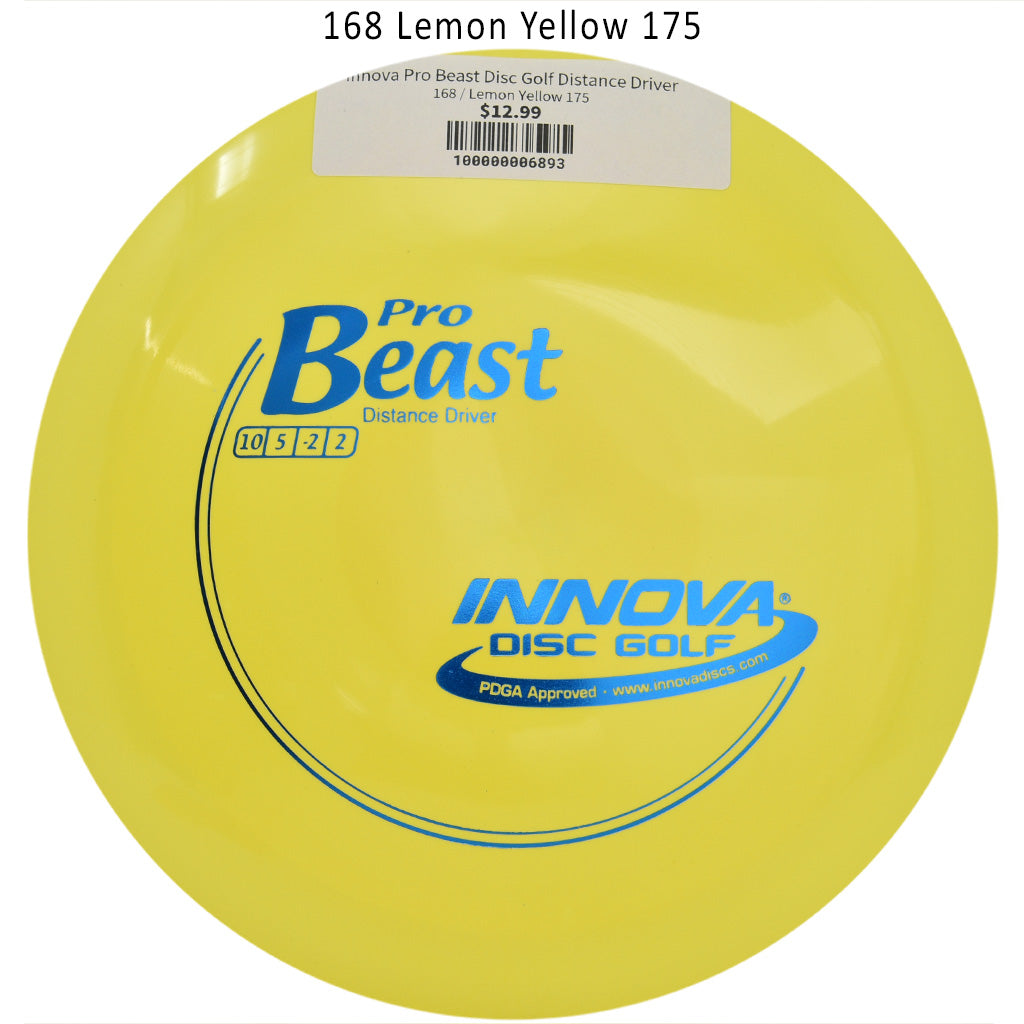 innova-pro-beast-disc-golf-distance-driver 168 Lemon Yellow 175 