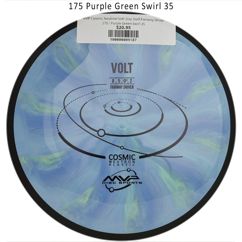 mvp-cosmic-neutron-volt-disc-golf-fairway-driver 175 Purple Green Swirl 35 