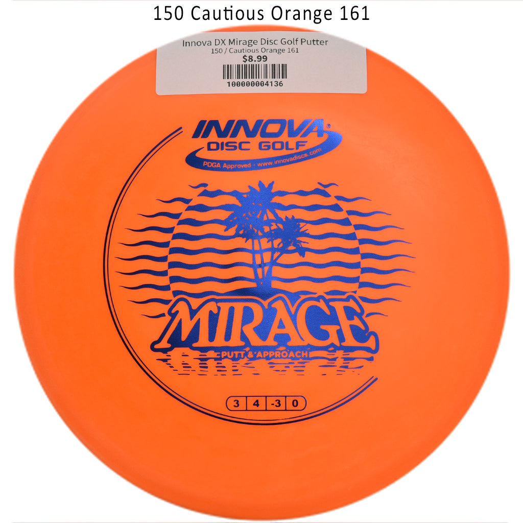 innova-dx-mirage-disc-golf-putter 150 Cautious Orange 161