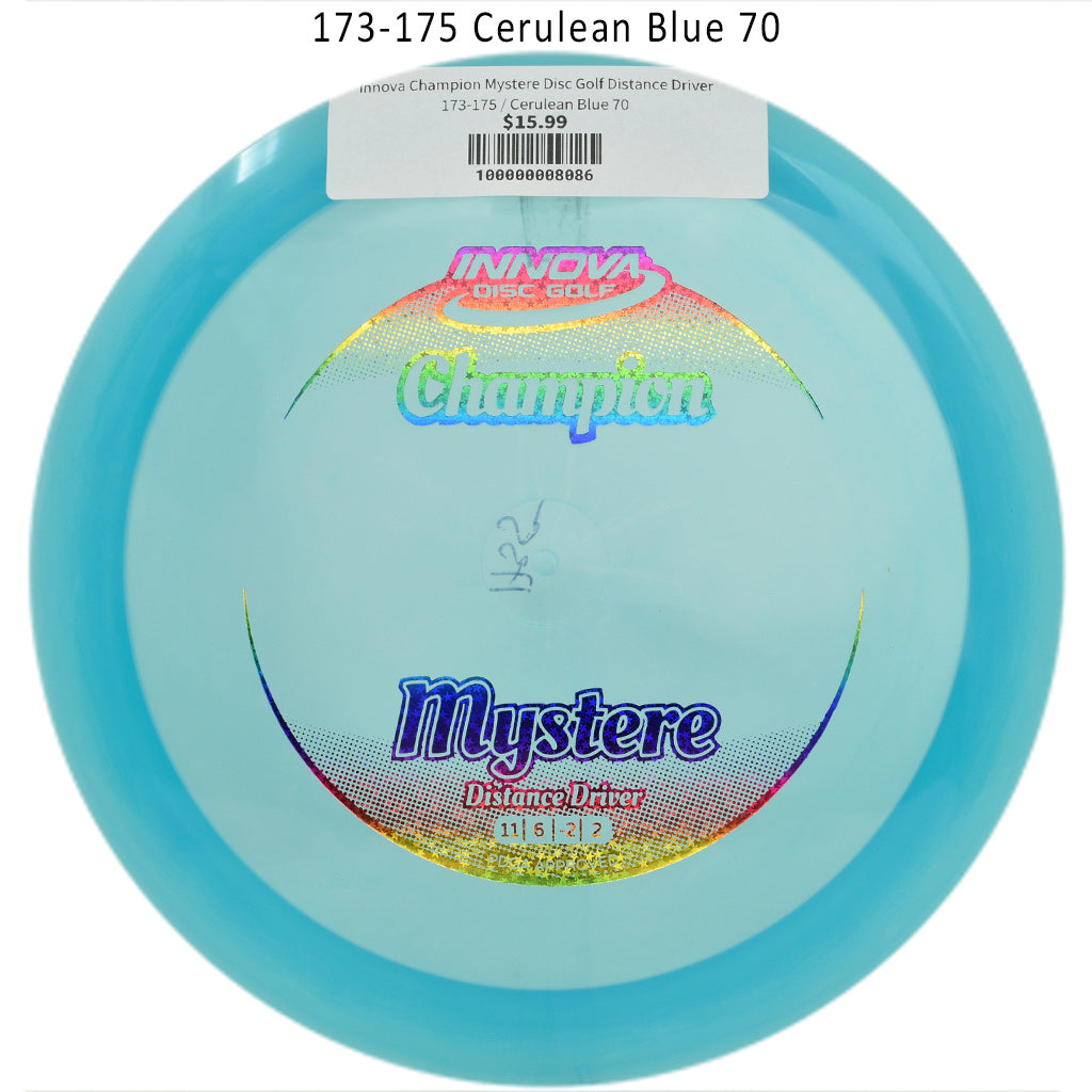 innova-champion-mystere-disc-golf-distance-driver 173-175 Cerulean Blue 70
