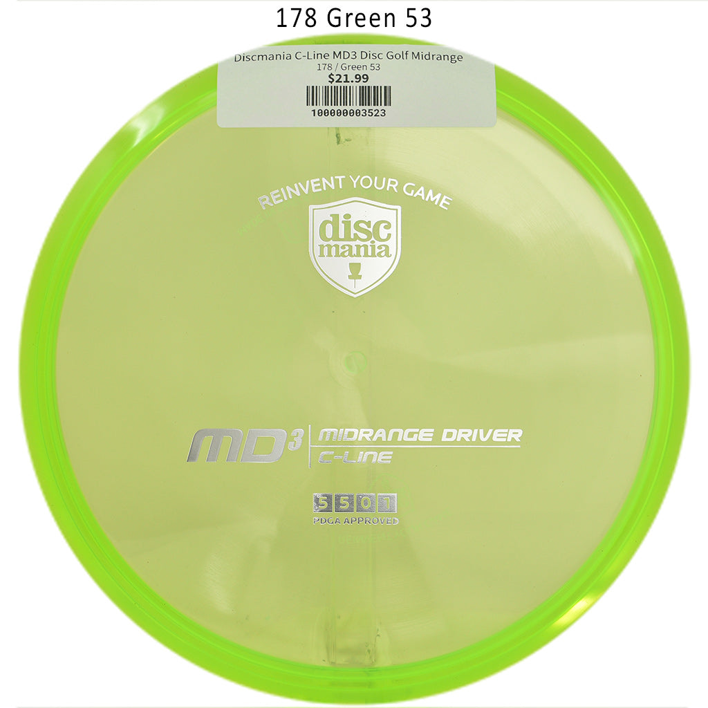 discmania-c-line-md3-disc-golf-midrange 178 Green 53