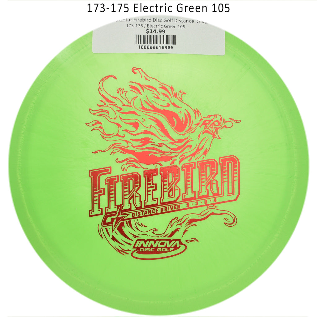 innova-gstar-firebird-disc-golf-distance-driver 173-175 Electric Green 105