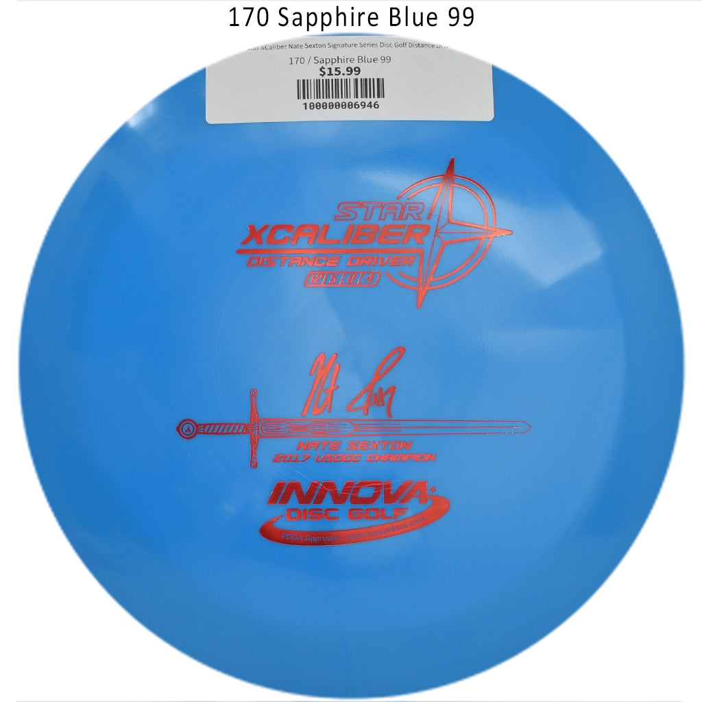 innova-star-xcaliber-nate-sexton-signature-series-disc-golf-distance-driver 170 Sapphire Blue 99