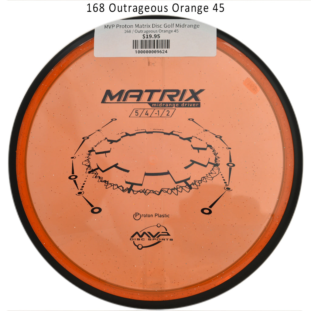 mvp-proton-matrix-disc-golf-midrange 168 Outrageous Orange 45 