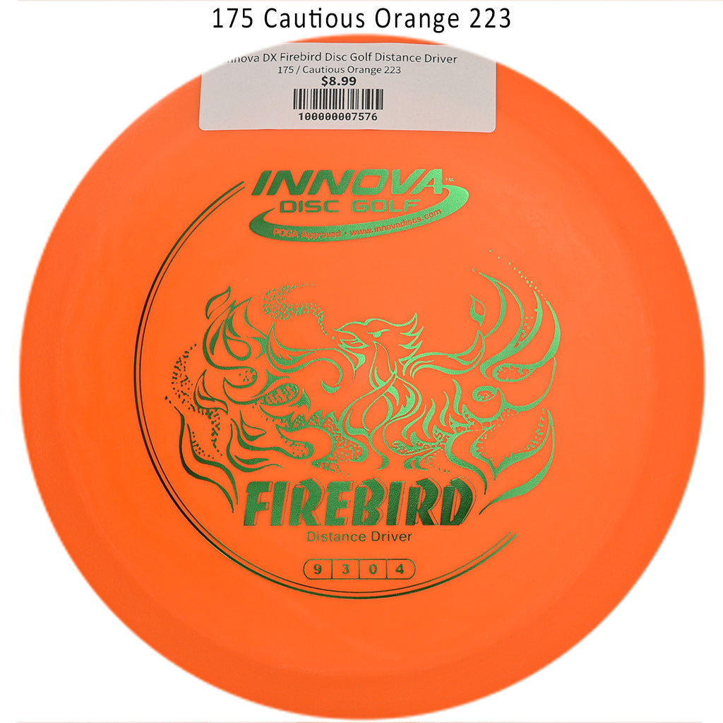 innova-dx-firebird-disc-golf-distance-driver 175 Cautious Orange 223