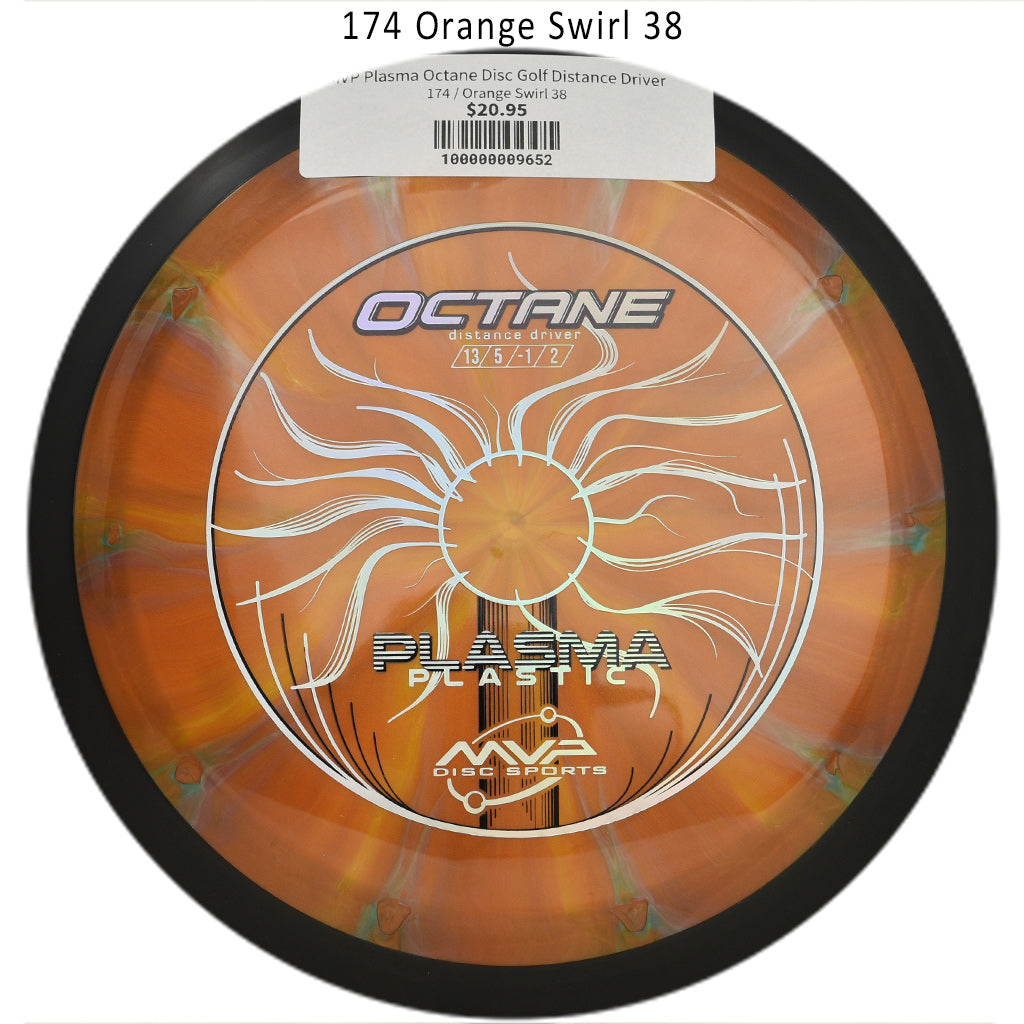 mvp-plasma-octane-disc-golf-distance-driver 174 Orange Swirl 38