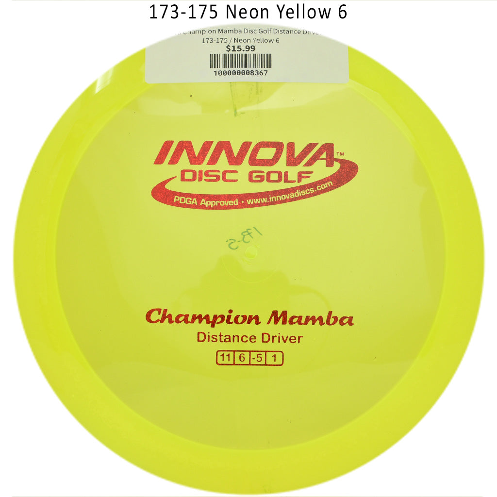 innova-champion-mamba-disc-golf-distance-driver 173-175 Neon Yellow 6