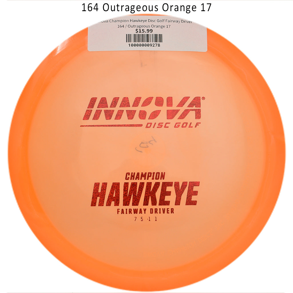 innova-champion-hawkeye-disc-golf-fairway-driver 164 Outrageous Orange 17