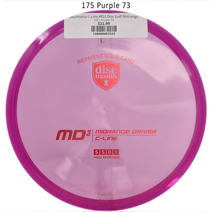 discmania-c-line-md3-disc-golf-midrange 175 Purple 73