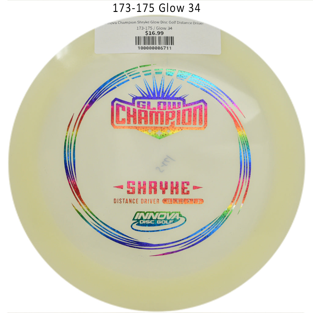 innova-champion-shryke-glow-disc-golf-distance-driver 173-175 Glow 34