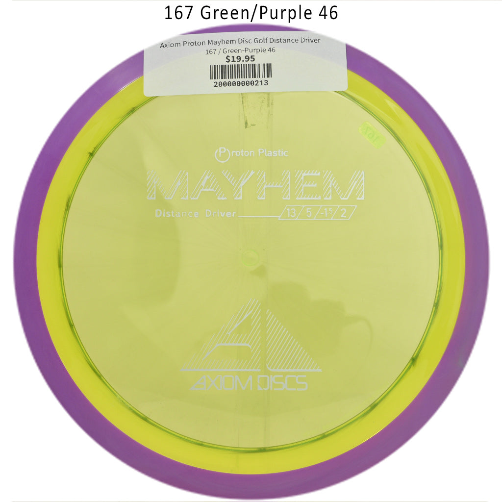 axiom-proton-mayhem-disc-golf-distance-driver 167 Green-Purple 46