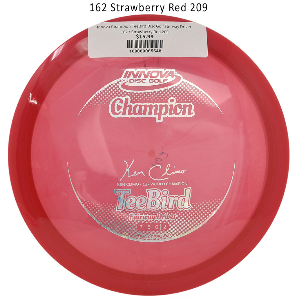 innova-champion-teebird-disc-golf-fairway-driver 162 Strawberry Red 209 