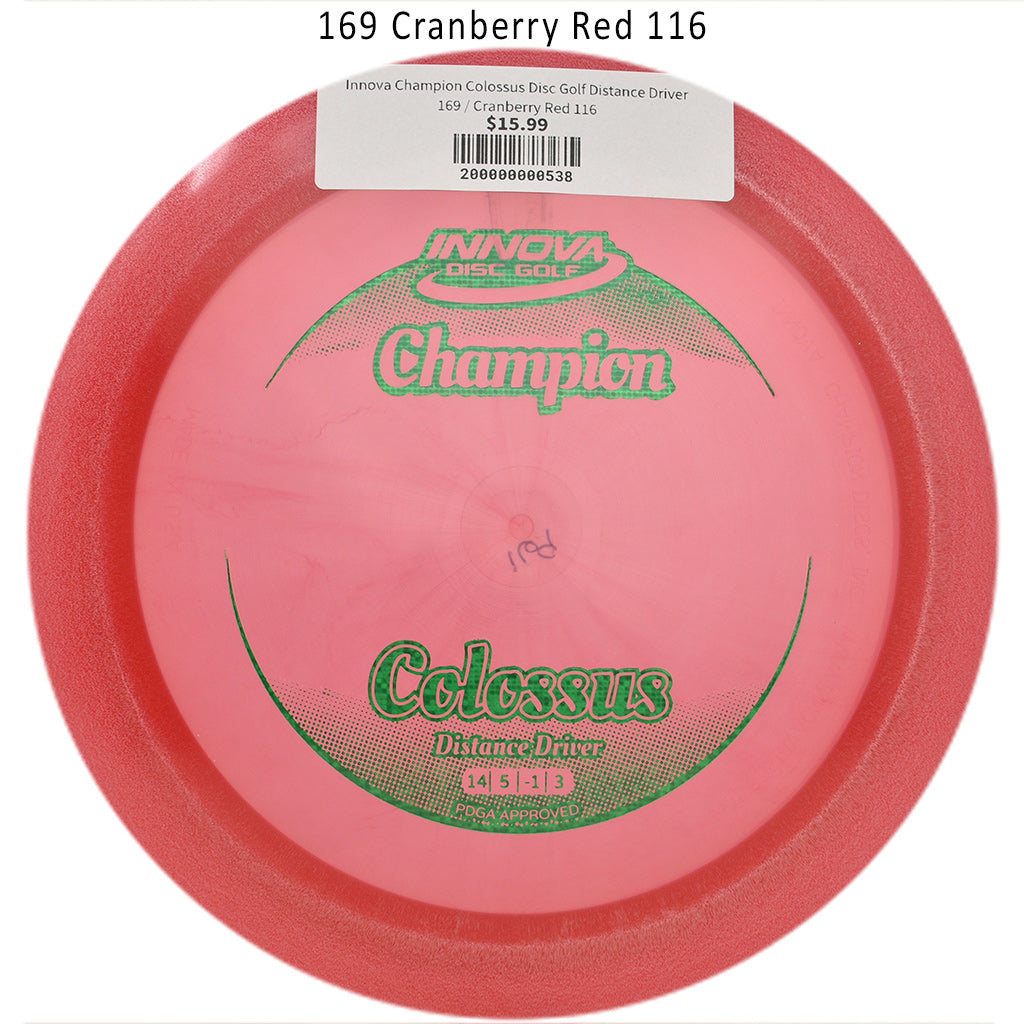 innova-champion-colossus-disc-golf-distance-driver 169 Cranberry Red 116
