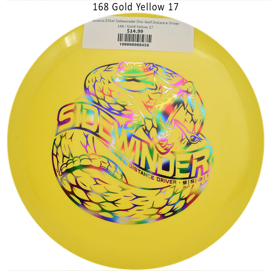 innova-gstar-sidewinder-disc-golf-distance-driver 168 Gold Yellow 17 