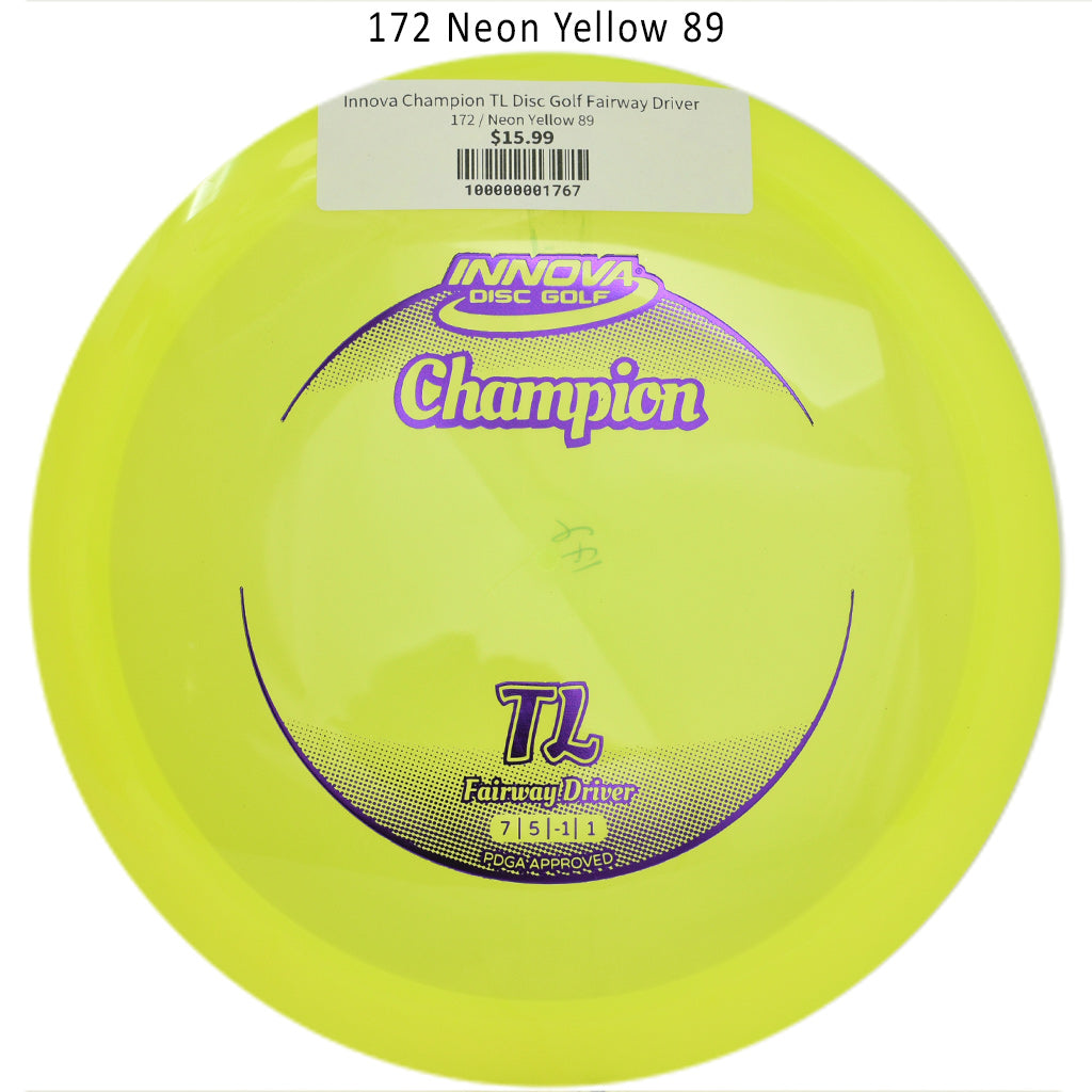 innova-champion-tl-disc-golf-fairway-driver 172 Neon Yellow 89 