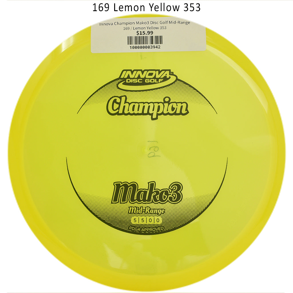 innova-champion-mako3-disc-golf-mid-range 169 Lemon Yellow 353