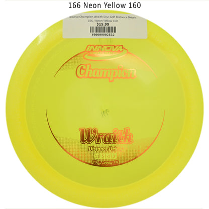 innova-champion-wraith-disc-golf-distance-driver 166 Neon Yellow 160 