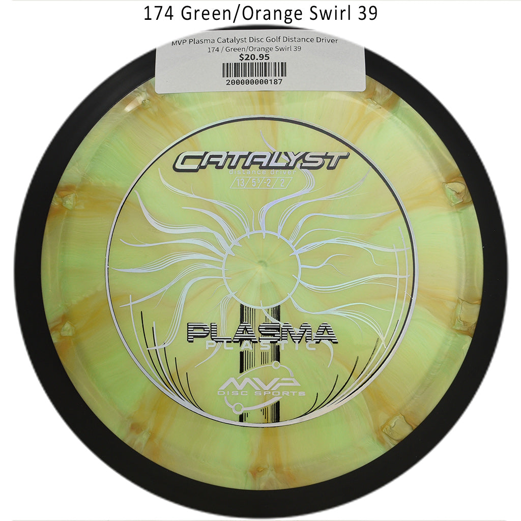 mvp-plasma-catalyst-disc-golf-distance-driver 174 Green/Orange Swirl 39 