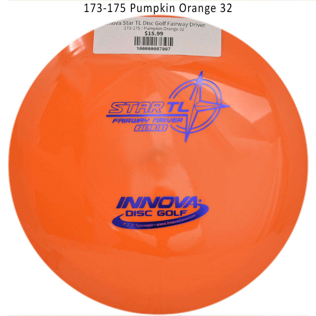 innova-star-tl-disc-golf-fairway-driver 173-175 Pumpkin Orange 32 