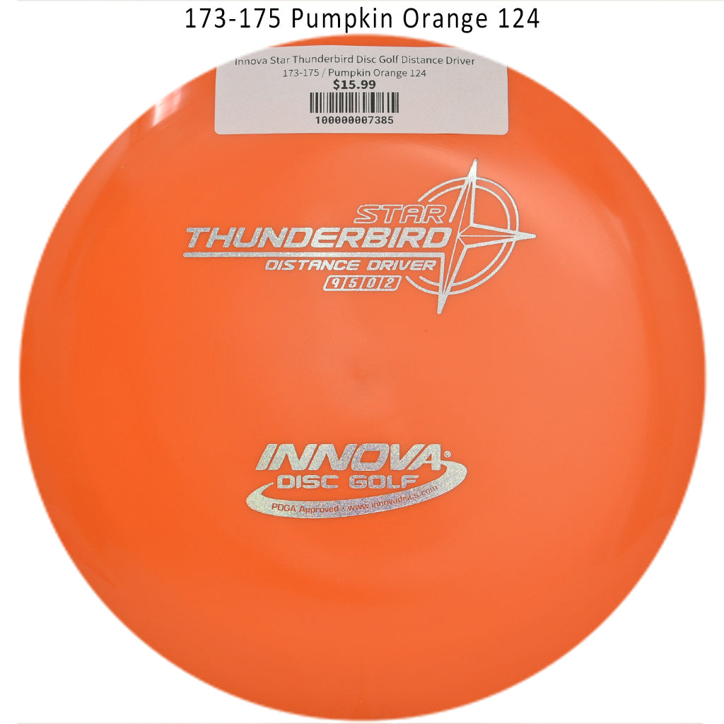 innova-star-thunderbird-disc-golf-distance-driver 173-175 Pumpkin Orange 124