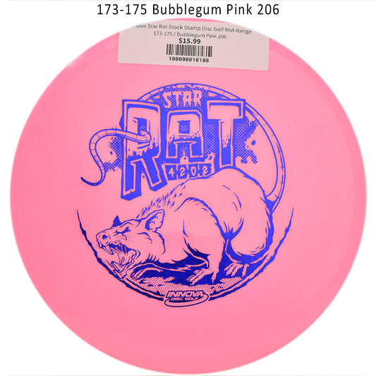 innova-star-rat-stock-stamp-disc-golf-mid-range 173-175 Bubblegum Pink 206