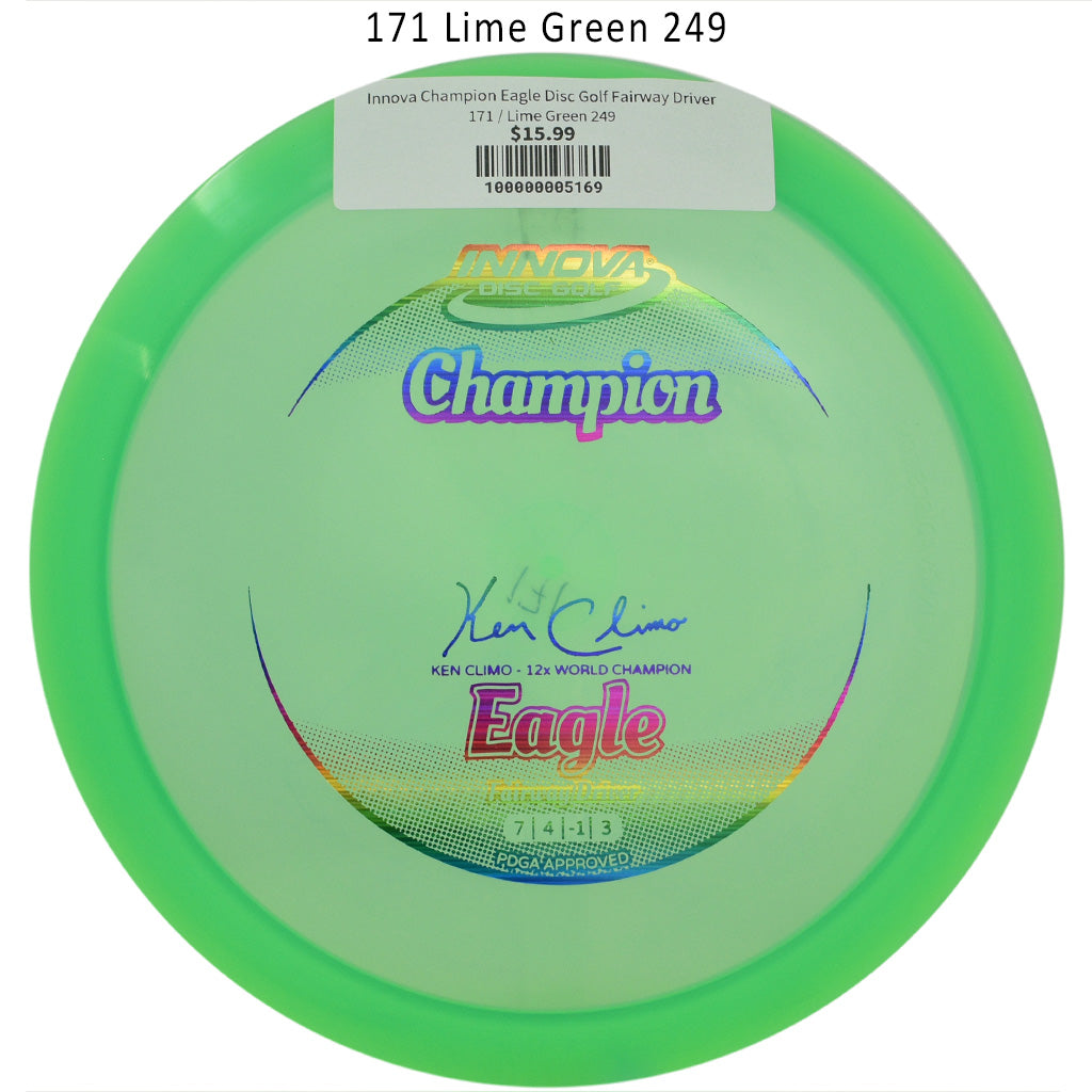 innova-champion-eagle-disc-golf-fairway-driver 171 Lime Green 249
