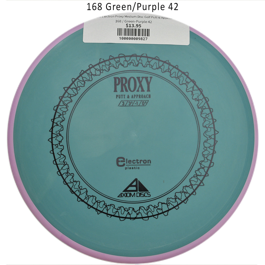 axiom-electron-proxy-medium-disc-golf-putt-approach 168 Green-Purple 42
