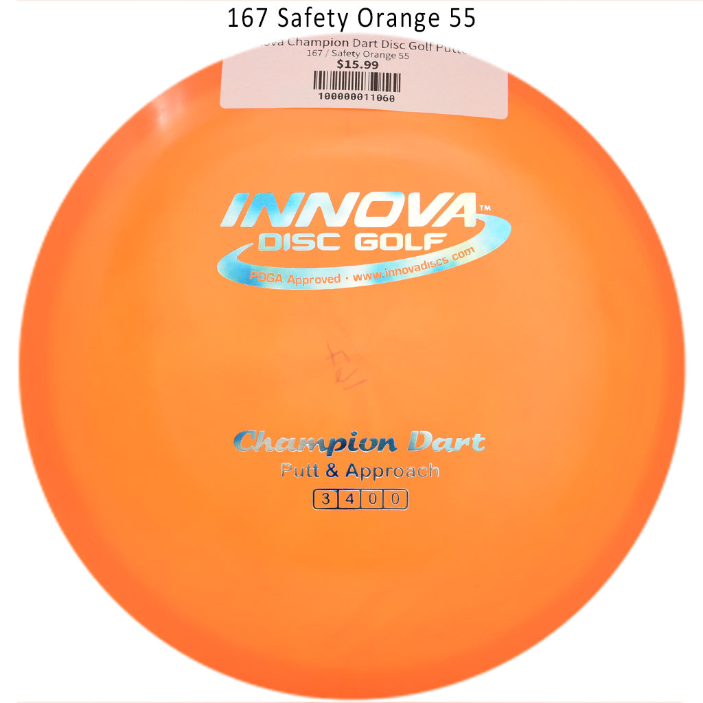 innova-champion-dart-disc-golf-putter 167 Safety Orange 55 