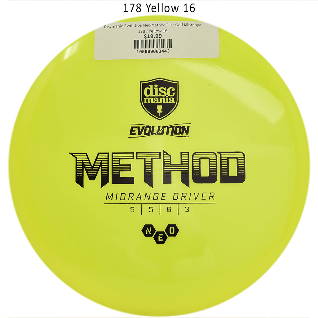discmania-evolution-neo-method-disc-golf-midrange 178 Yellow 16