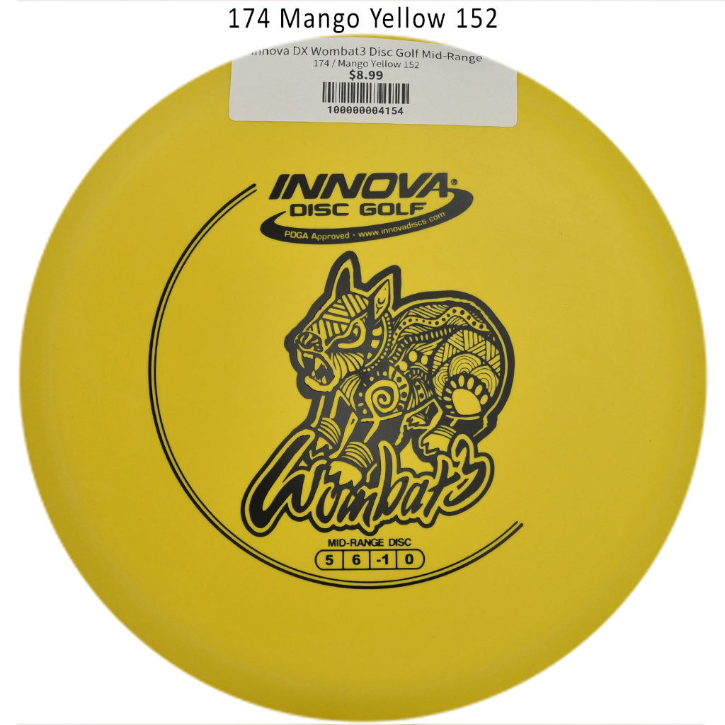 innova-dx-wombat3-disc-golf-mid-range 174 Mango Yellow 152 