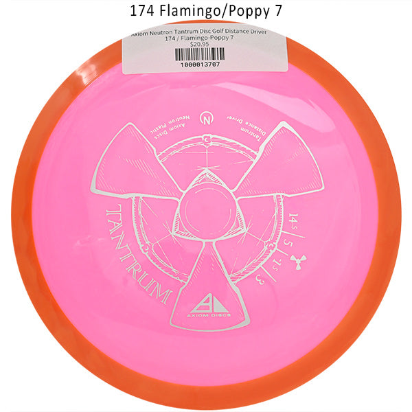 axiom-neutron-tantrum-disc-golf-distance-driver 174 Flamingo-Poppy 7 