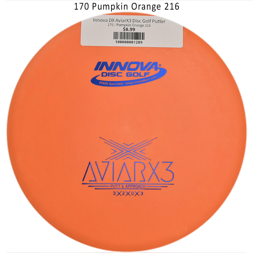 innova-dx-aviarx3-disc-golf-putter 170 Pumpkin Orange 216 