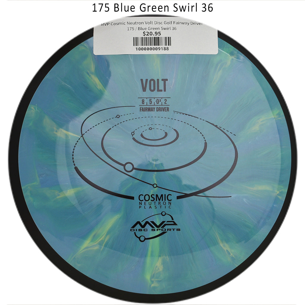 mvp-cosmic-neutron-volt-disc-golf-fairway-driver 175 Blue Green Swirl 36 