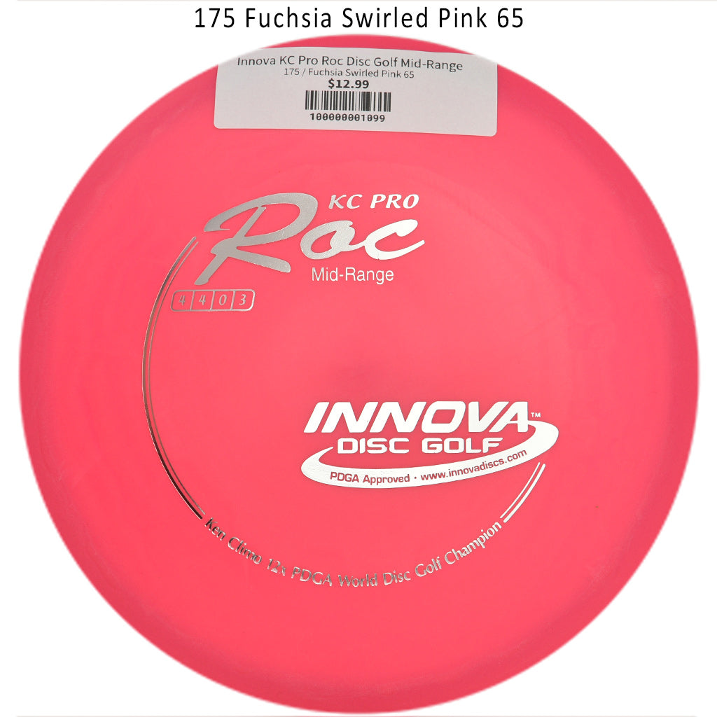 innova-kc-pro-roc-disc-golf-mid-range 175 Fuchsia Swirled Pink 65