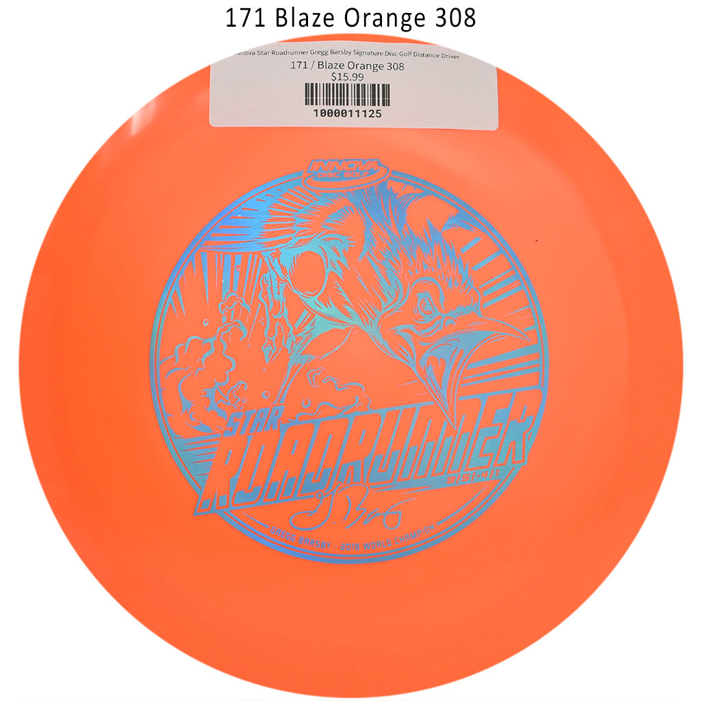innova-star-roadrunner-gregg-barsby-signature-disc-golf-distance-driver 171 Blaze Orange 308