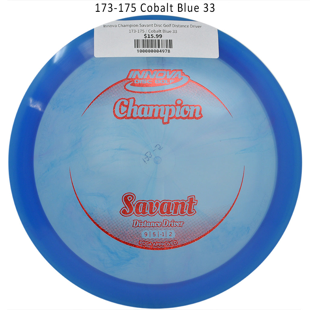 innova-champion-savant-disc-golf-distance-driver 173-175 Cobalt Blue 33