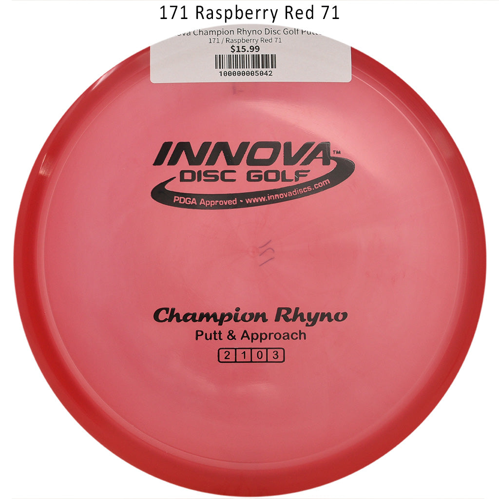 innova-champion-rhyno-disc-golf-putter 171 Raspberry Red 71 