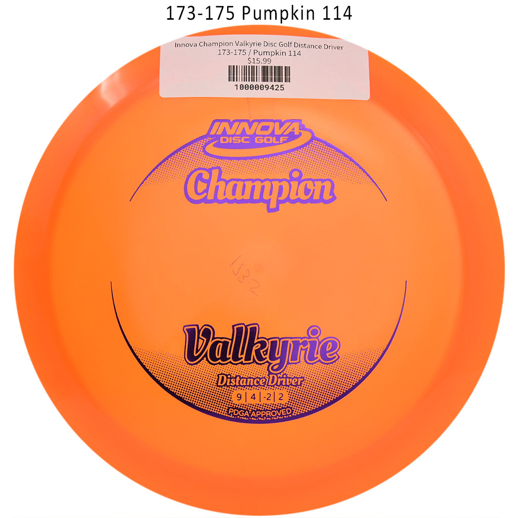 innova-champion-valkyrie-disc-golf-distance-driver 173-175 Pumpkin 114