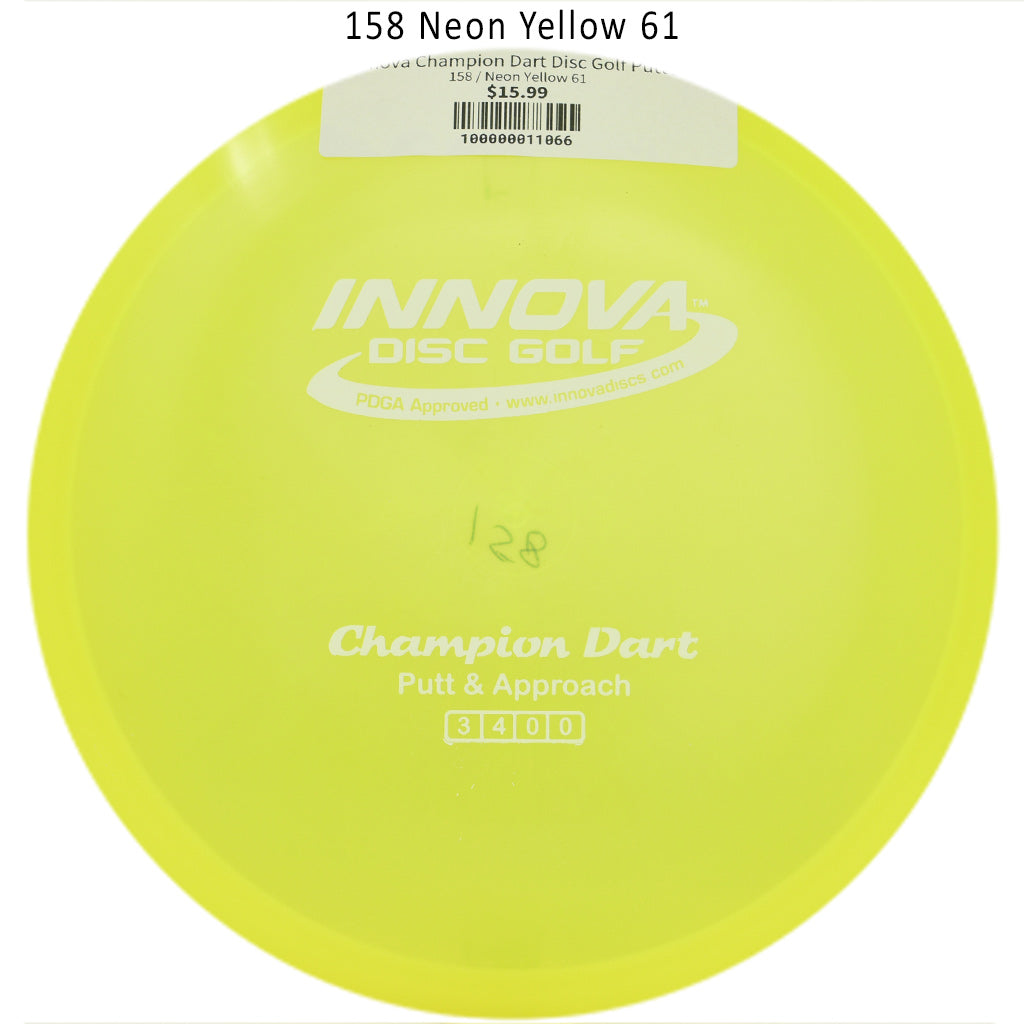 innova-champion-dart-disc-golf-putter 158 Neon Yellow 61 