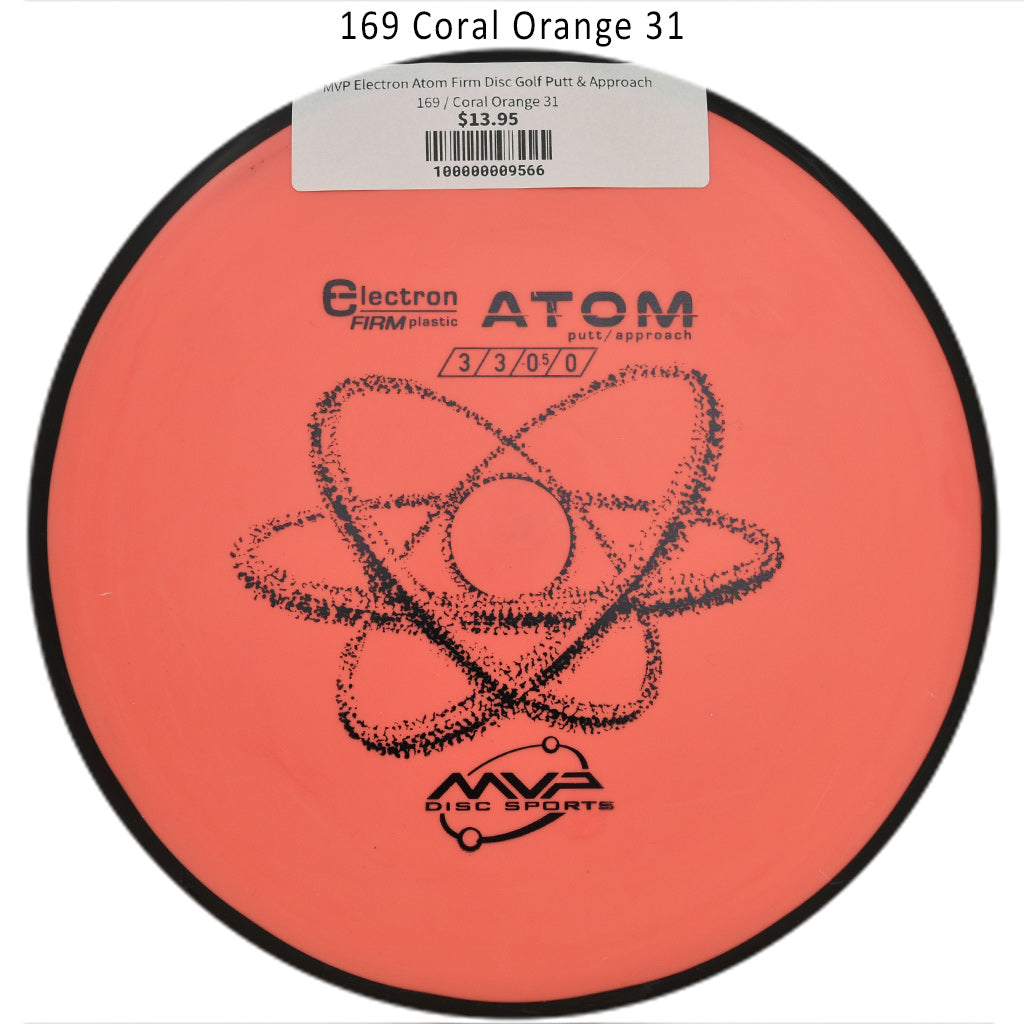 mvp-electron-atom-firm-disc-golf-putt-approach 169 Coral Orange 31
